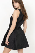 Button-Up Mini Dress - Swans