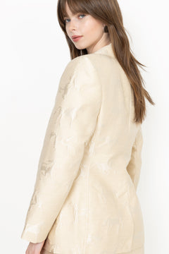 Structured Single-Breasted Jacket - Porcelain Cream