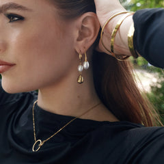 Janni Pearl Earrings - Gold
