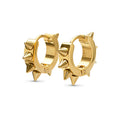 Elda Spike Hoop Earrings - Gold