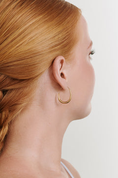 Vilhelmina Adjustable Hoop Earrings - Gold