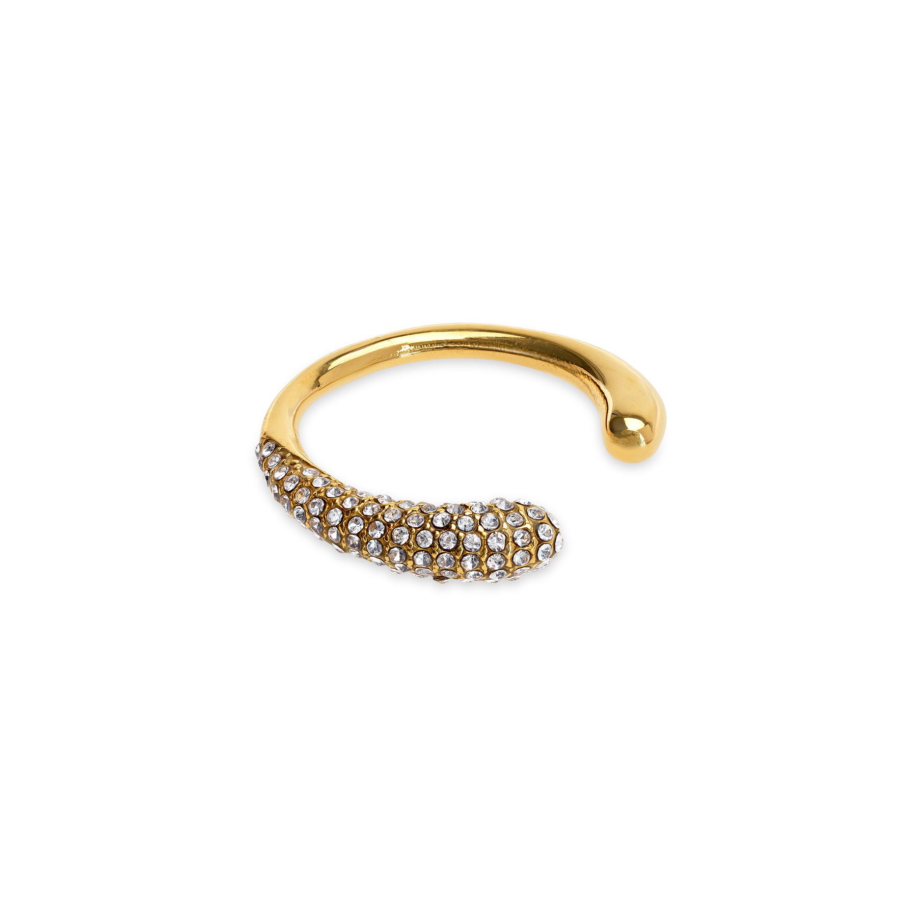 Tolouse Open Crystal Ring - Gold