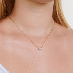 Lynne Crystal Necklace - Gold