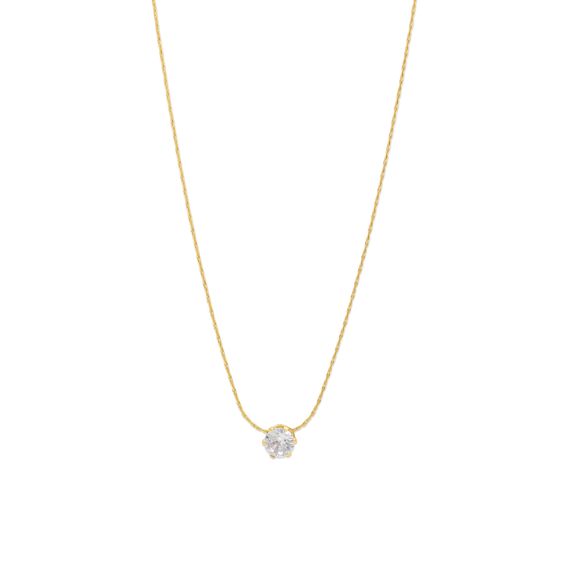 Lynne Crystal Necklace - Gold