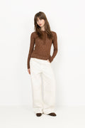 Cove Pointelle - Brown