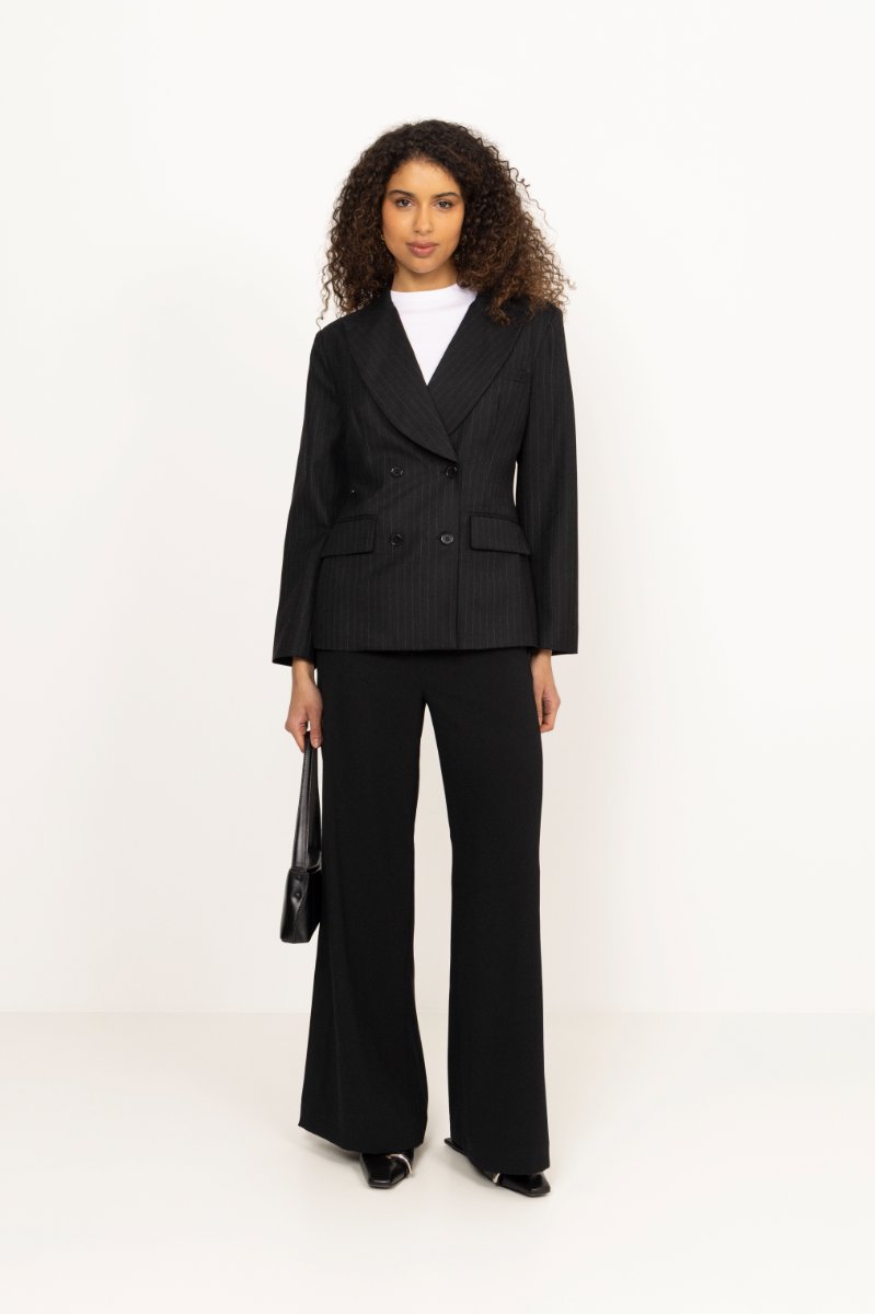 Francis Pinstripe - Black