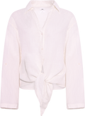 Pia - Linen Shirt - White