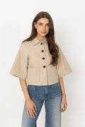 Rosemma Trench Mini Jacket - Beige