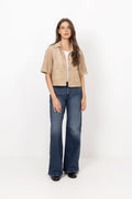 Editta Faux Suede Jacket - Sand