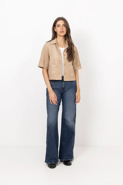 Editta Faux Suede Jacket - Sand