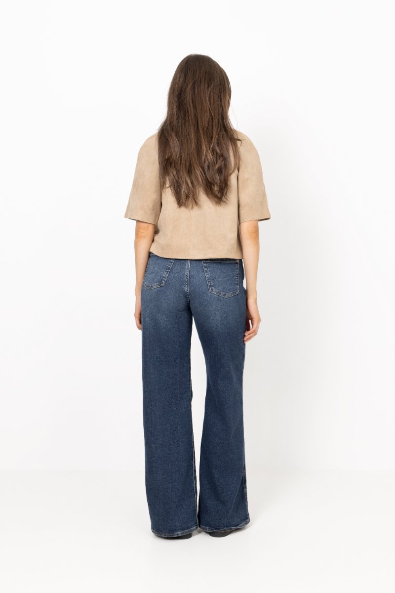 Editta Faux Suede Jacket - Sand