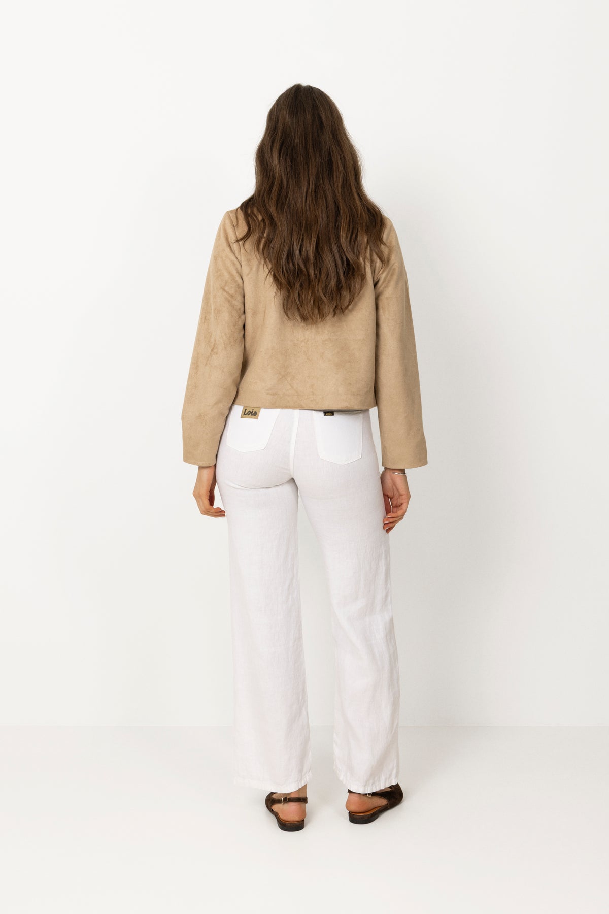 Nilo Faux Suede Jacket - Sand