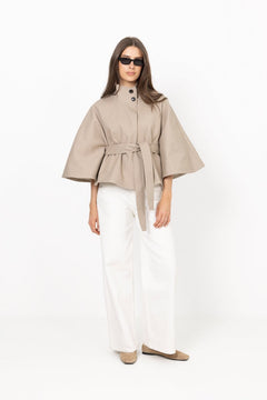 Zanna Trench Cape - Sand