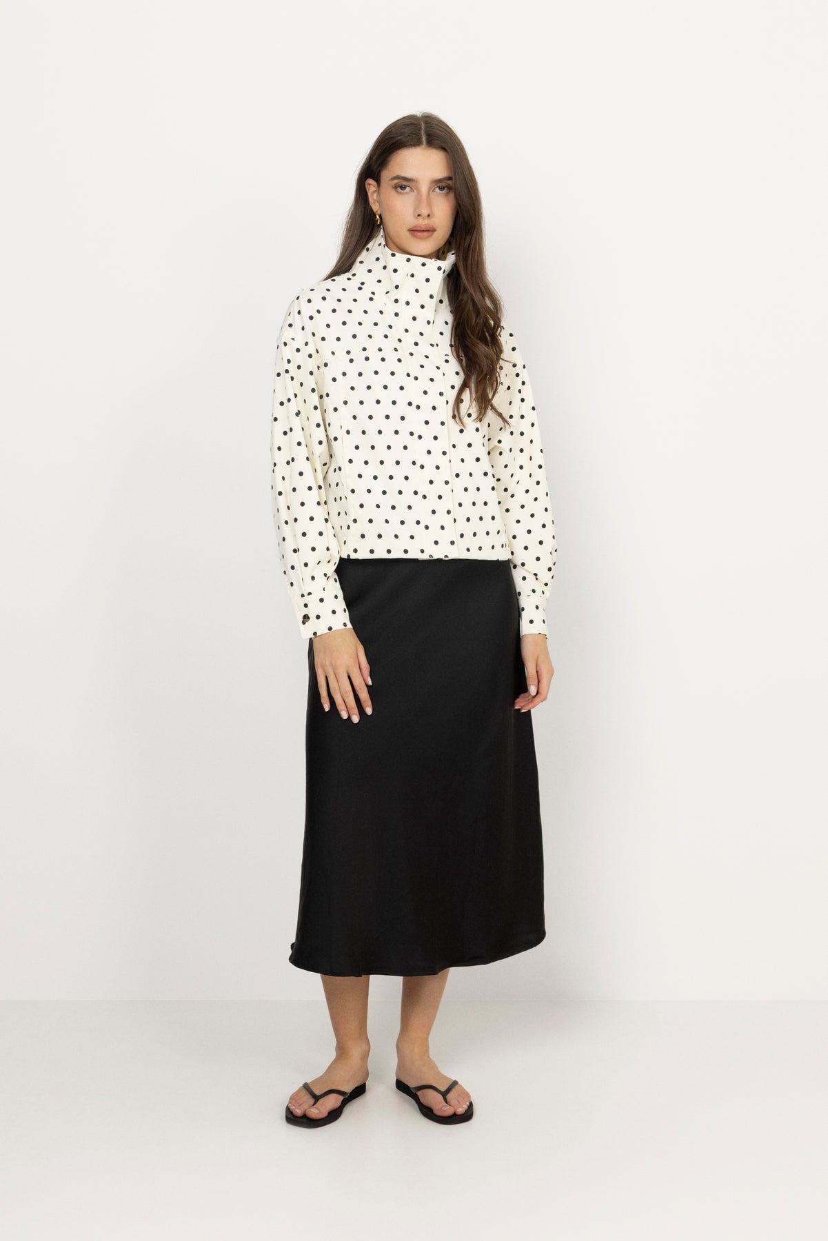Callisa Dot Jacket - White
