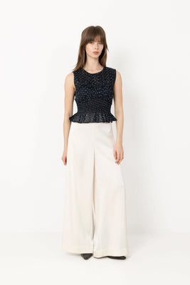Tiril Dot Top - Svart