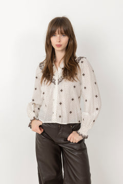 Degas Dot Blouse - Off White