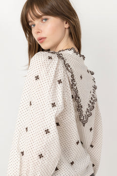 Degas Dot Blouse - Off White