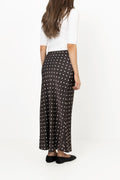 Viso Dot Skirt - Dark Brown