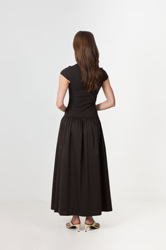 Tuscany Dress - Chocolate Brown