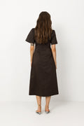 Baia Poplin Dress - Chocolate Brown