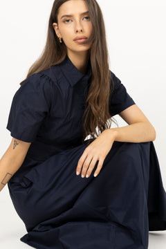 Balara Poplin Shirt - Navy