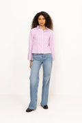 Rosa Shadow Stripe Shirt - Light Pink