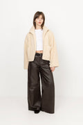 Effa Teddy Jacket - Ivory/Ivory