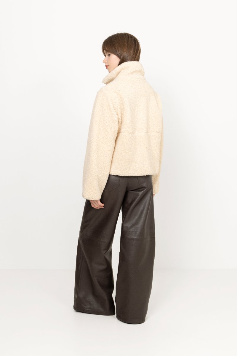 Effa Teddy Jacket - Ivory/Ivory