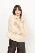 Effa Teddy Jacket - Ivory/Ivory