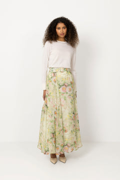 Organza Maxi Skirt - Watercolour Dreams