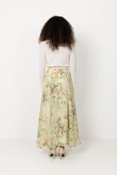 Organza Maxi Skirt - Watercolour Dreams