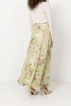 Organza Maxi Skirt - Watercolour Dreams