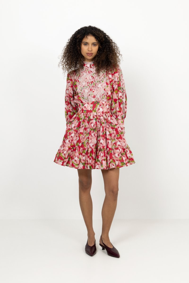 Cotton Slub Mini Dress - Romace