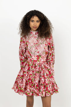 Cotton Slub Mini Dress - Romace