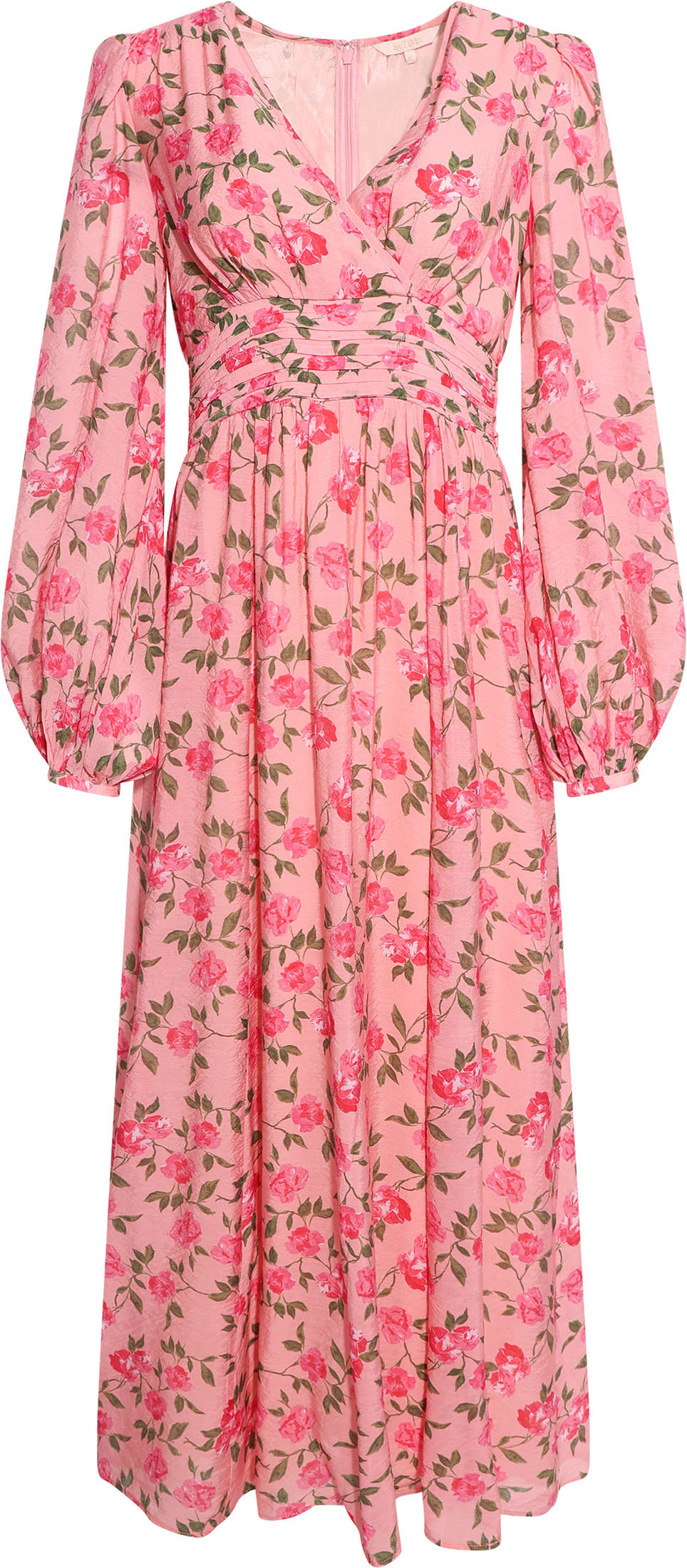 Viscose V-Neck Dress - Elora
