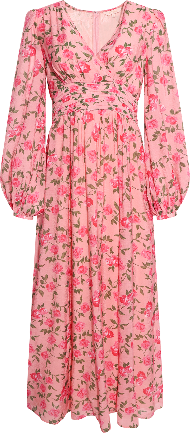 Viscose V-Neck Dress - Elora