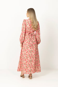 Viscose V-Neck Dress - Elora