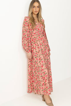 Viscose V-Neck Dress - Elora