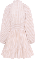 Seersucker Mini Dress - Khaki Stripe