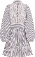 Seersucker Mini Dress - Marine Stripe