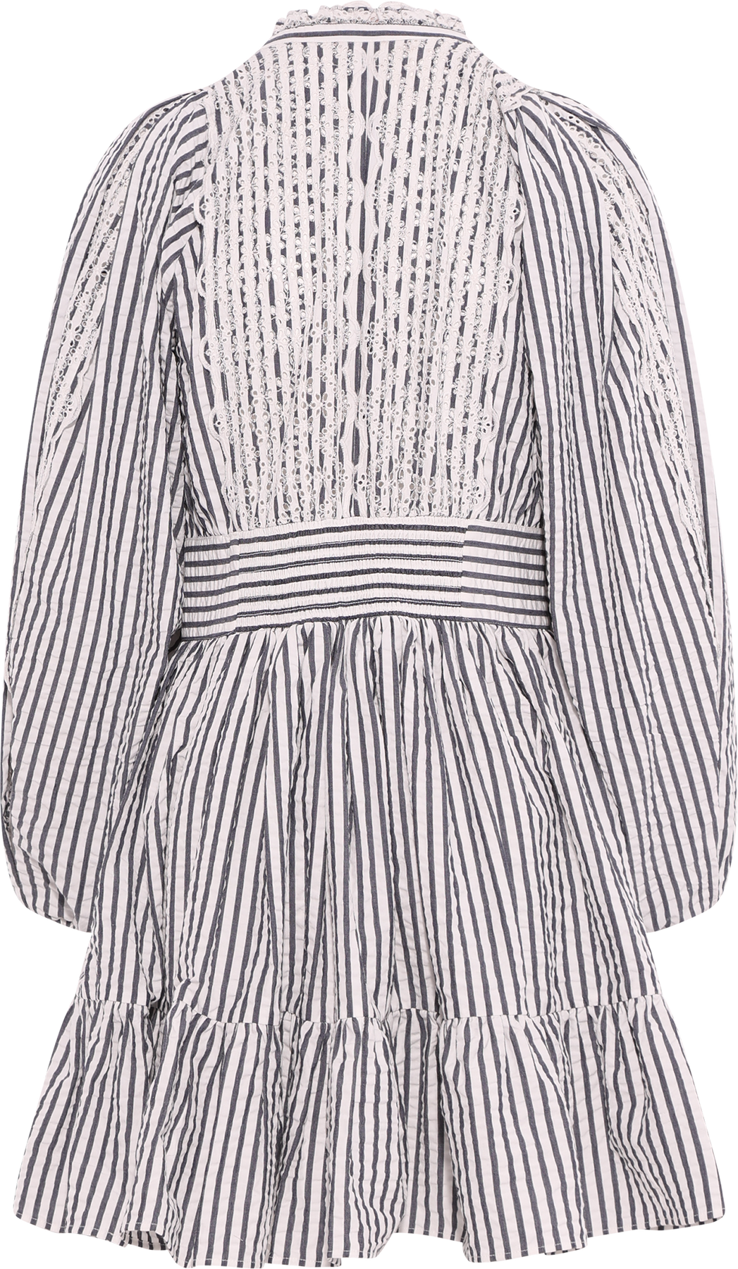 Seersucker Mini Dress - Marine Stripe