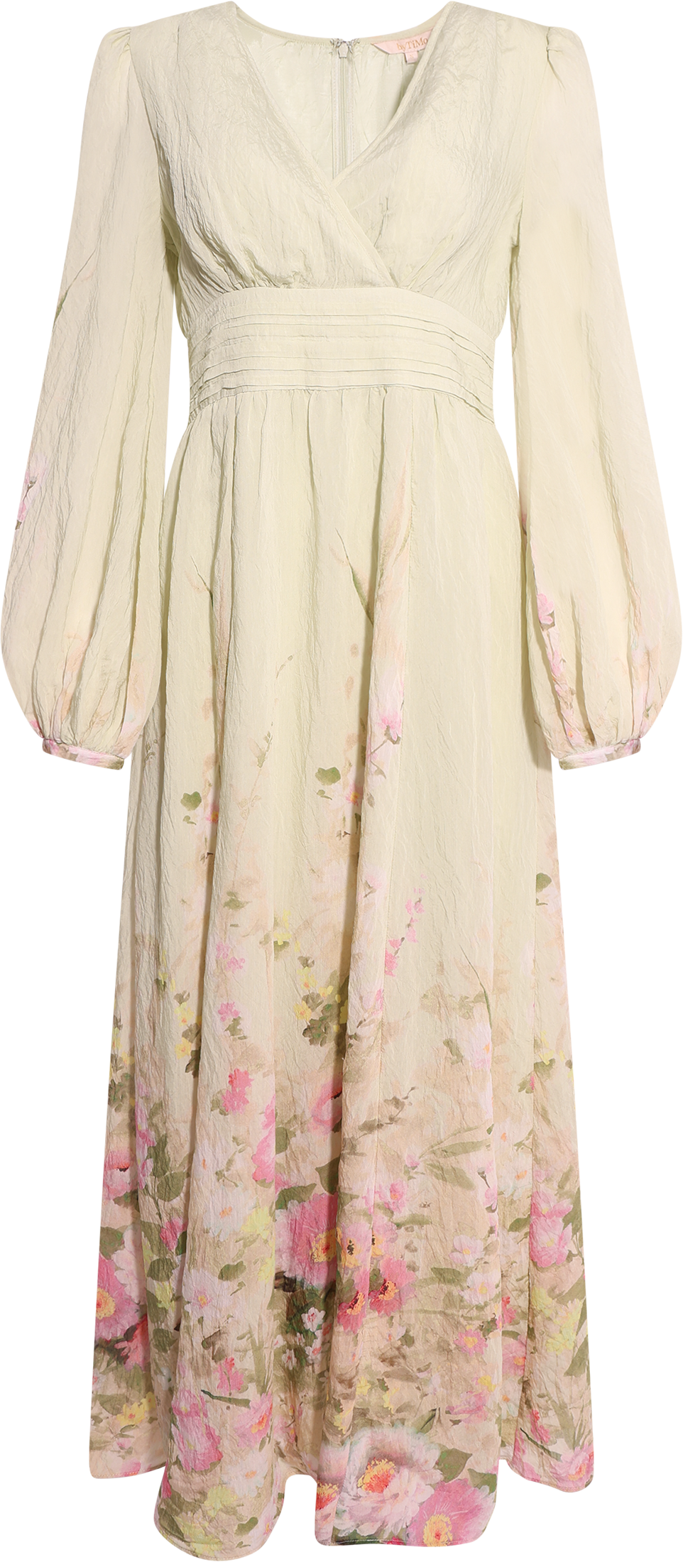 Viscose V-Neck Dress - Growing Garden