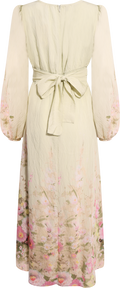 Viscose V-Neck Dress - Growing Garden