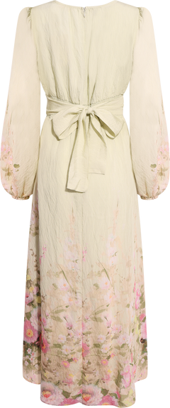 Viscose V-Neck Dress - Growing Garden