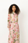 Organza Belt Dress - Rosette