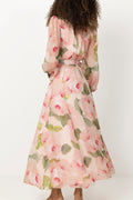 Organza Belt Dress - Rosette