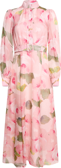 Organza Belt Dress - Rosette