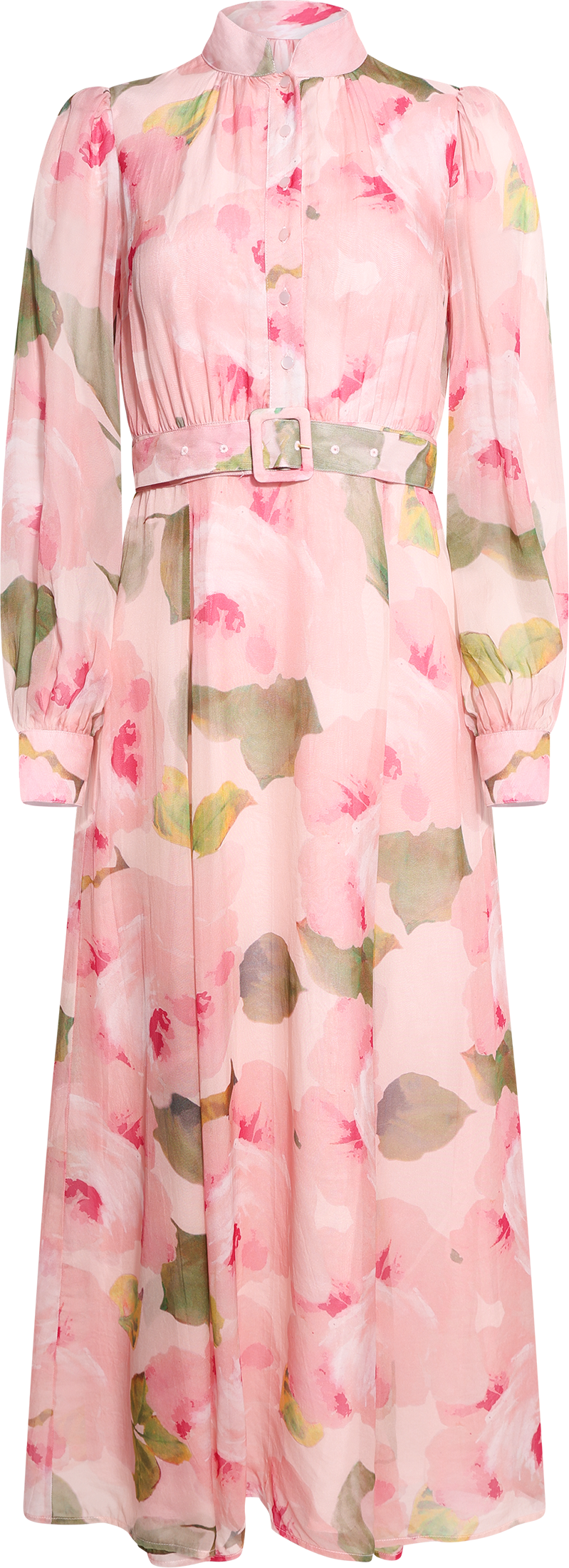 Organza Belt Dress - Rosette