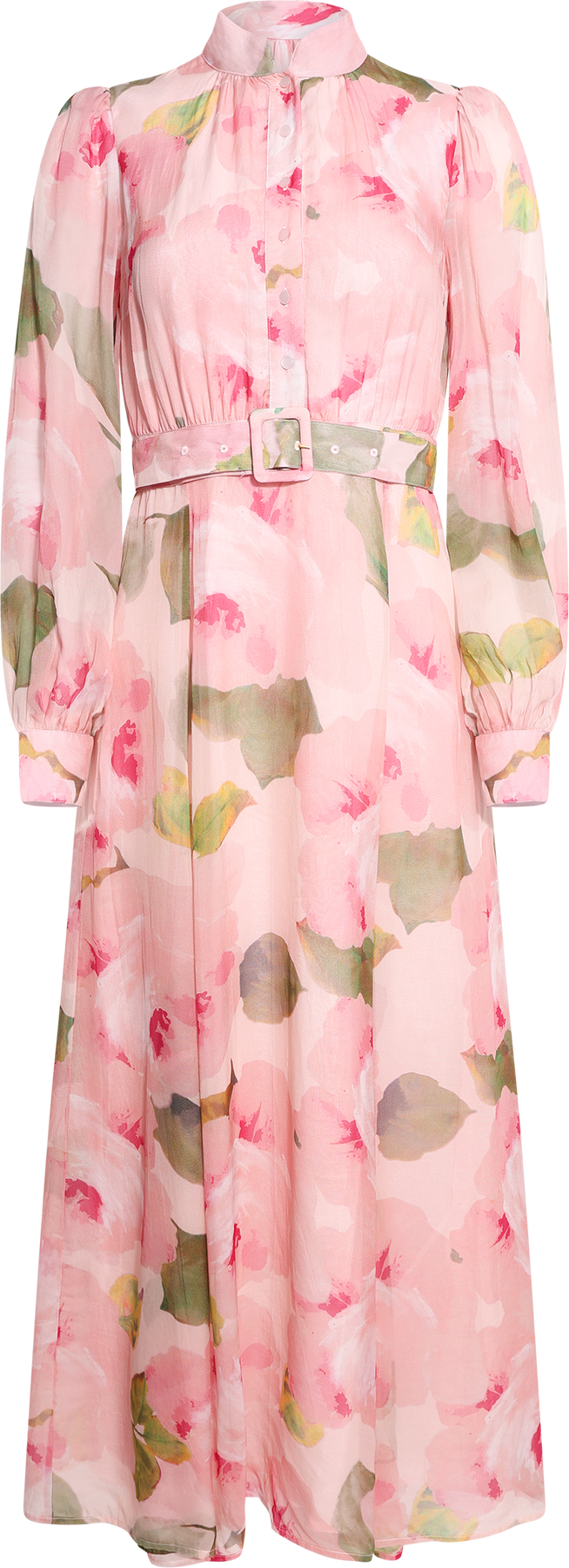 Organza Belt Dress - Rosette