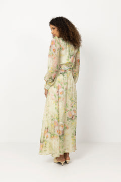 Organza Belt Dress - Watercolour Dreams
